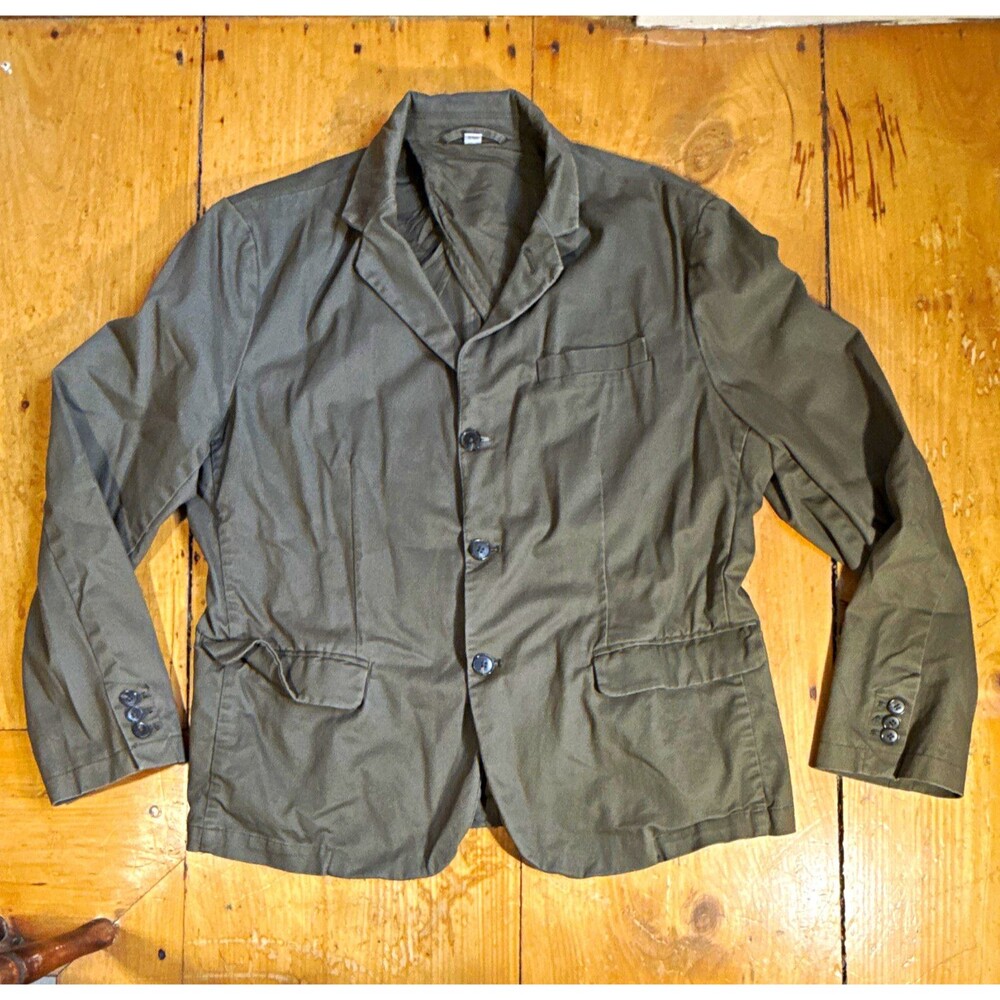 Goodfellow & Co Men's Twill Blazer Olive Green L 42" 3-Button Notch Inner